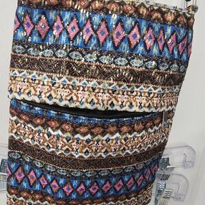 Bohemian Multicolor Patterned Skirt
